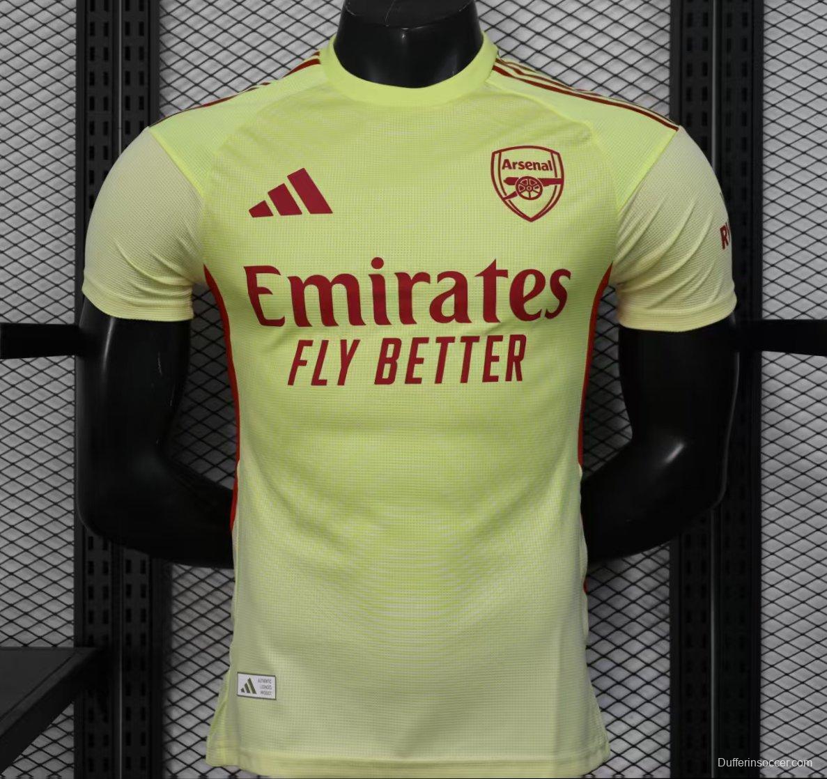 Player Version 25/26 Arsenal Home Yellow Goalkeeper Jersey