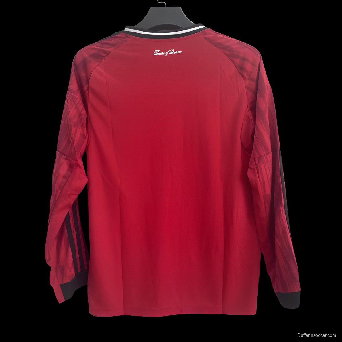 25/26 Manchester United Home Long Sleeve Jersey