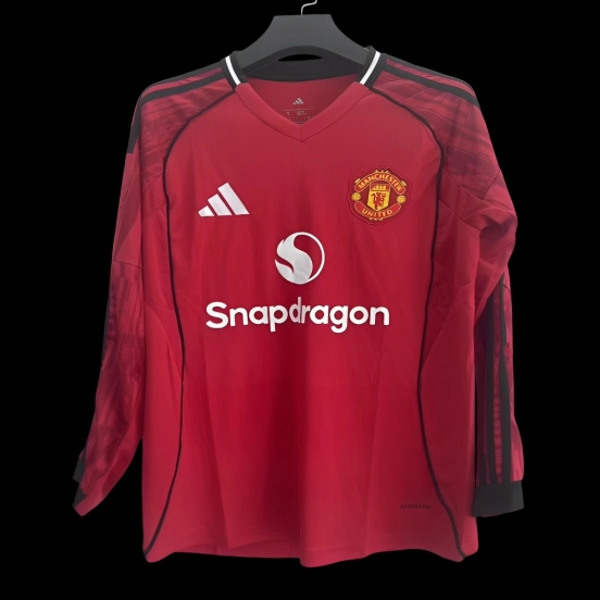 25/26 Manchester United Home Long Sleeve Jersey