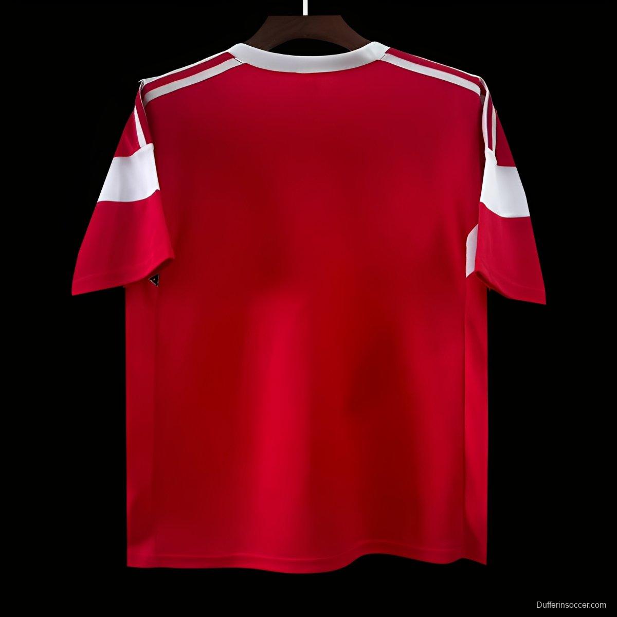Retro 88/89 Hamburger SV Away Red Jersey