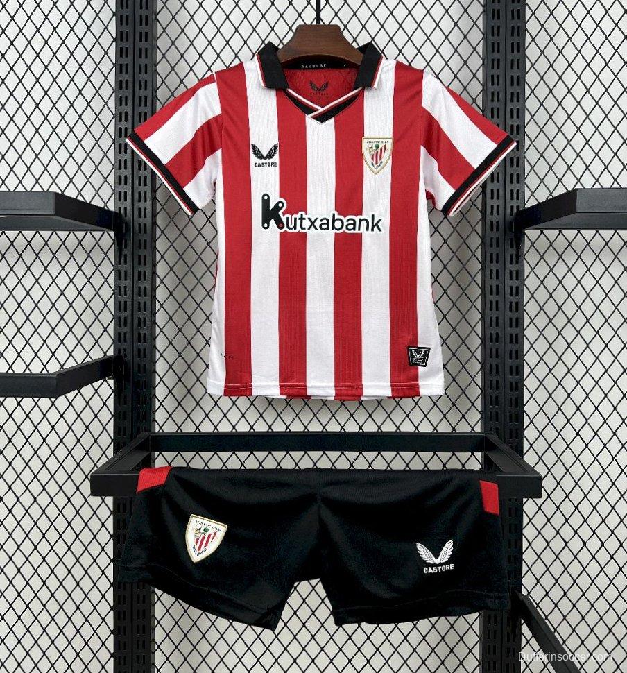2025/26 Kids Athletic Bilbao Home Kit