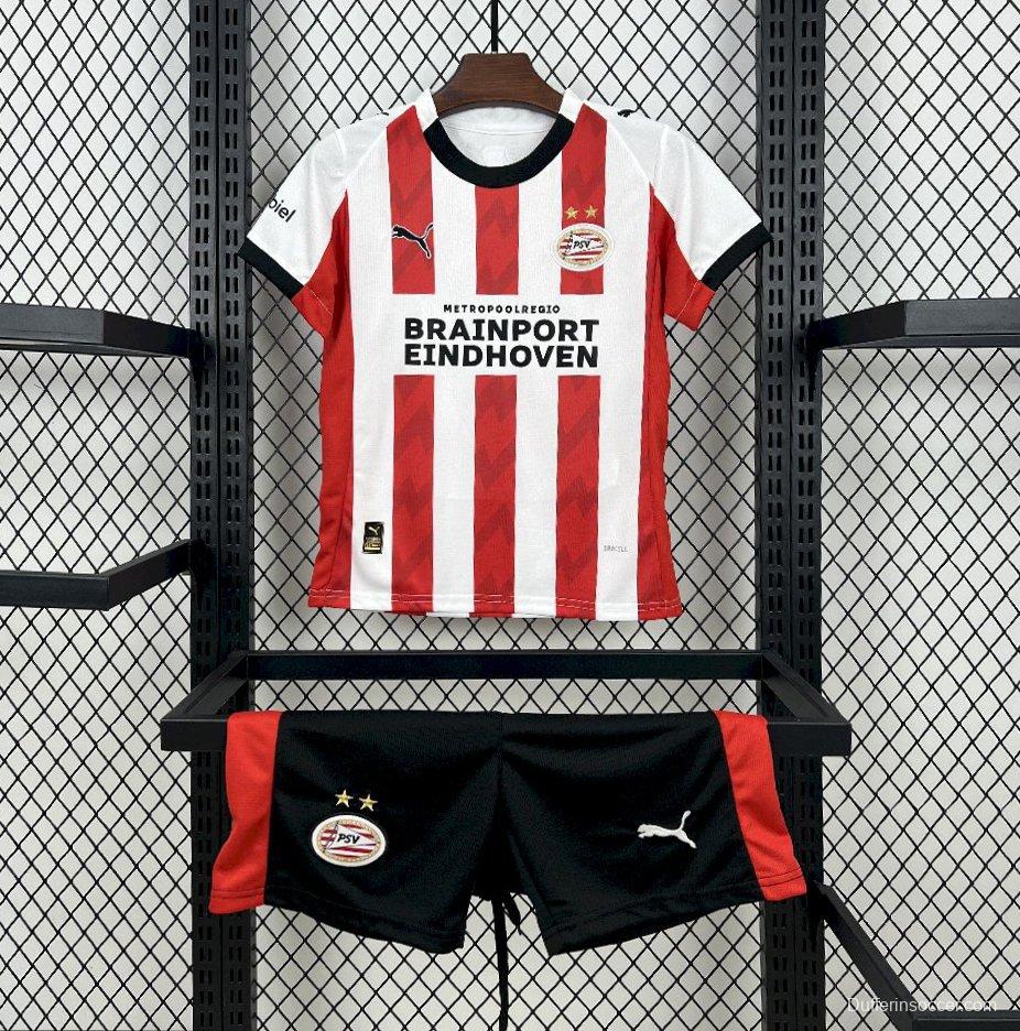 2025/26 Kids PSV Eindhoven Home Kit