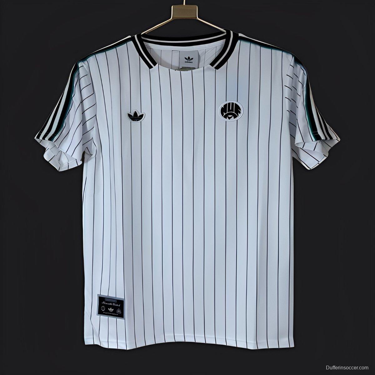 25/26 Newcastle United Adidas Original White Terrace Icons Jersey