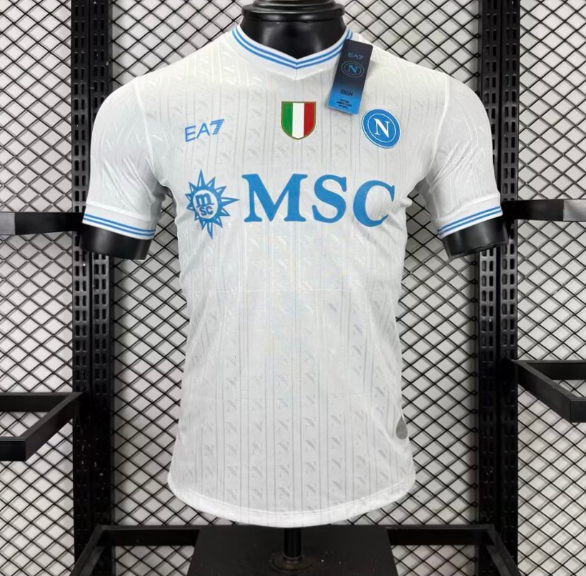 Player Version 25/26 SSC Napoli Champion Away White Jersey