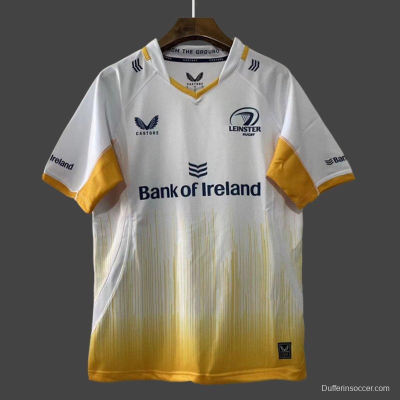 25/26 Leinster Rugby White with Yellow Gradient Jersey