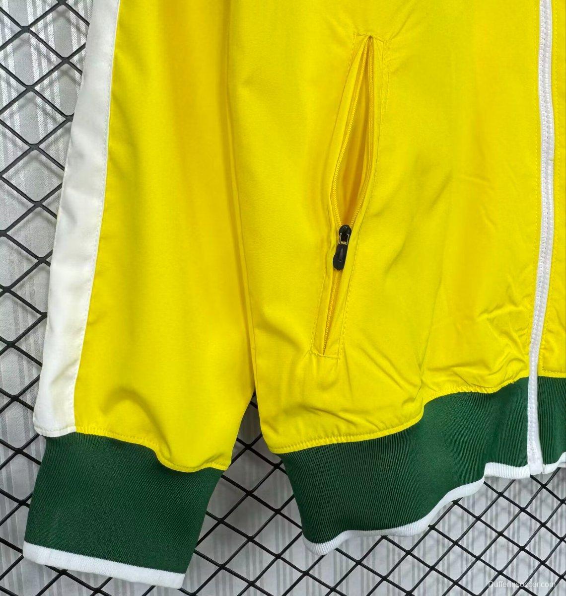 Retro 2010 Brazil Home Windbreaker
