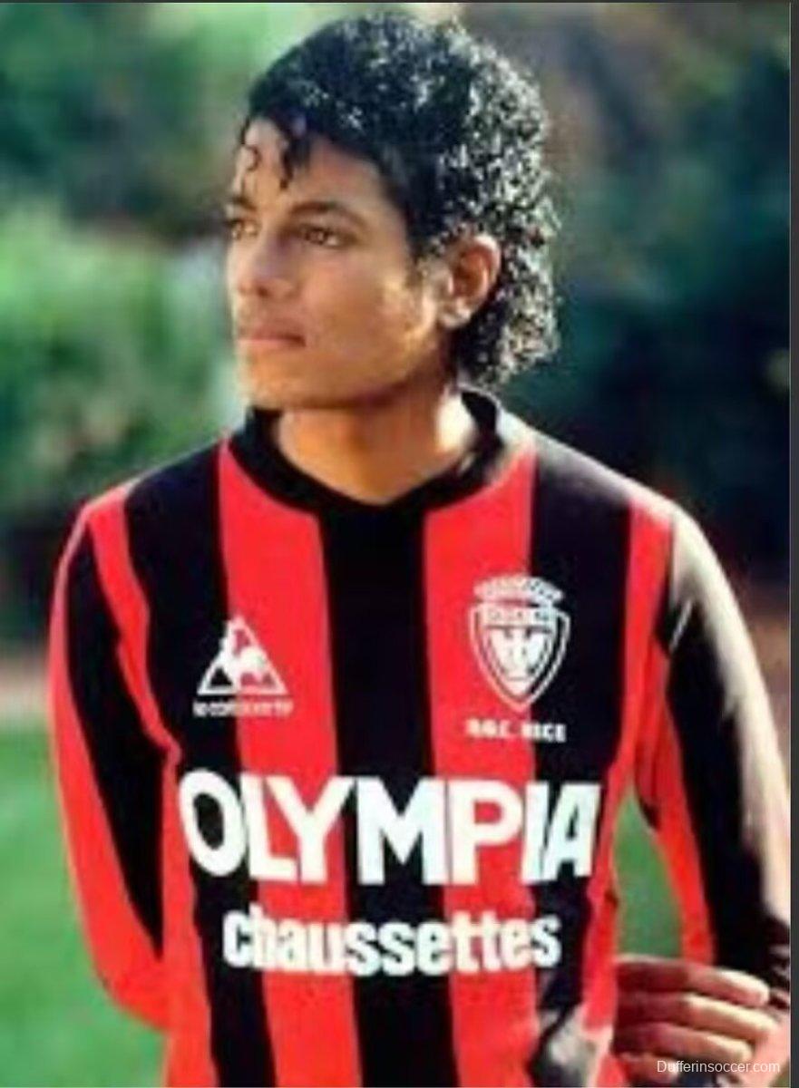 Retro 77/78 OGC Nice Michael Jackson Home Jersey