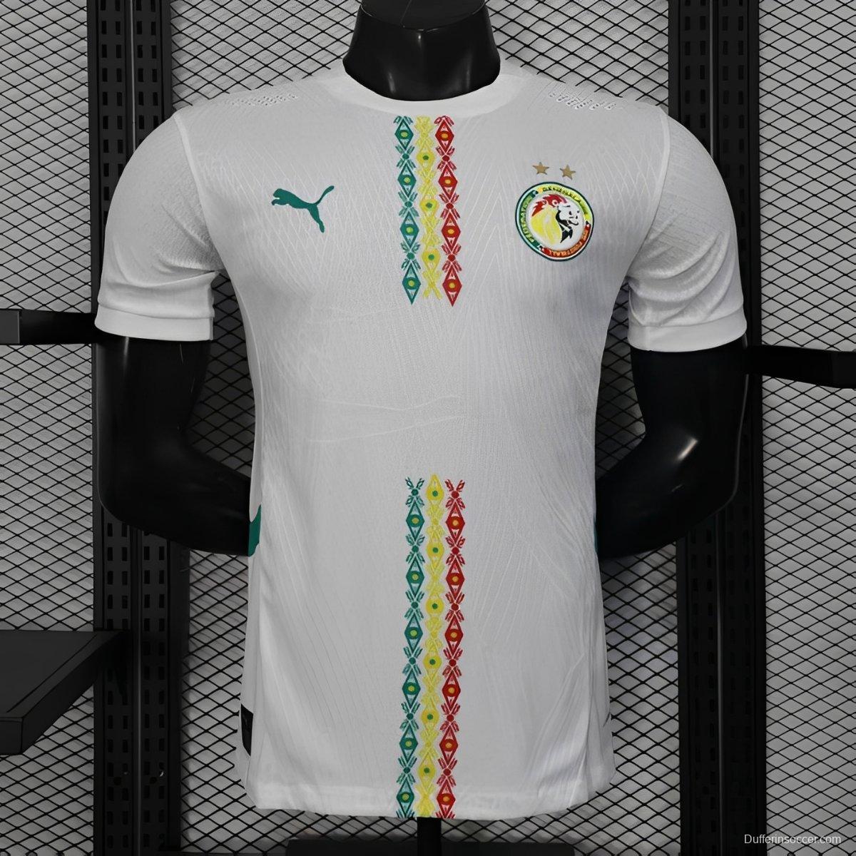 2026 Player Version Senegal Home White Double Stars Edition Jersey