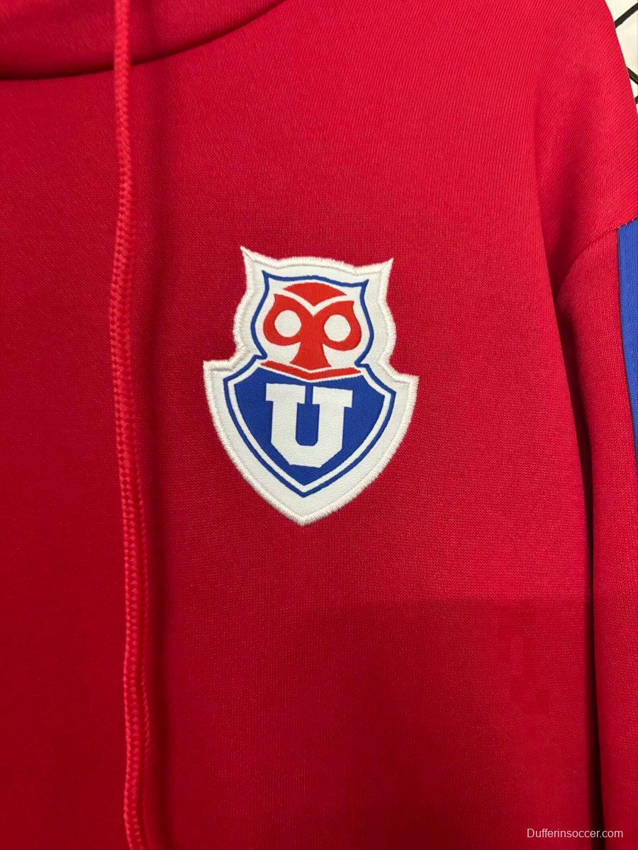 25/26 Club Universidad De Chile Red Hoodie