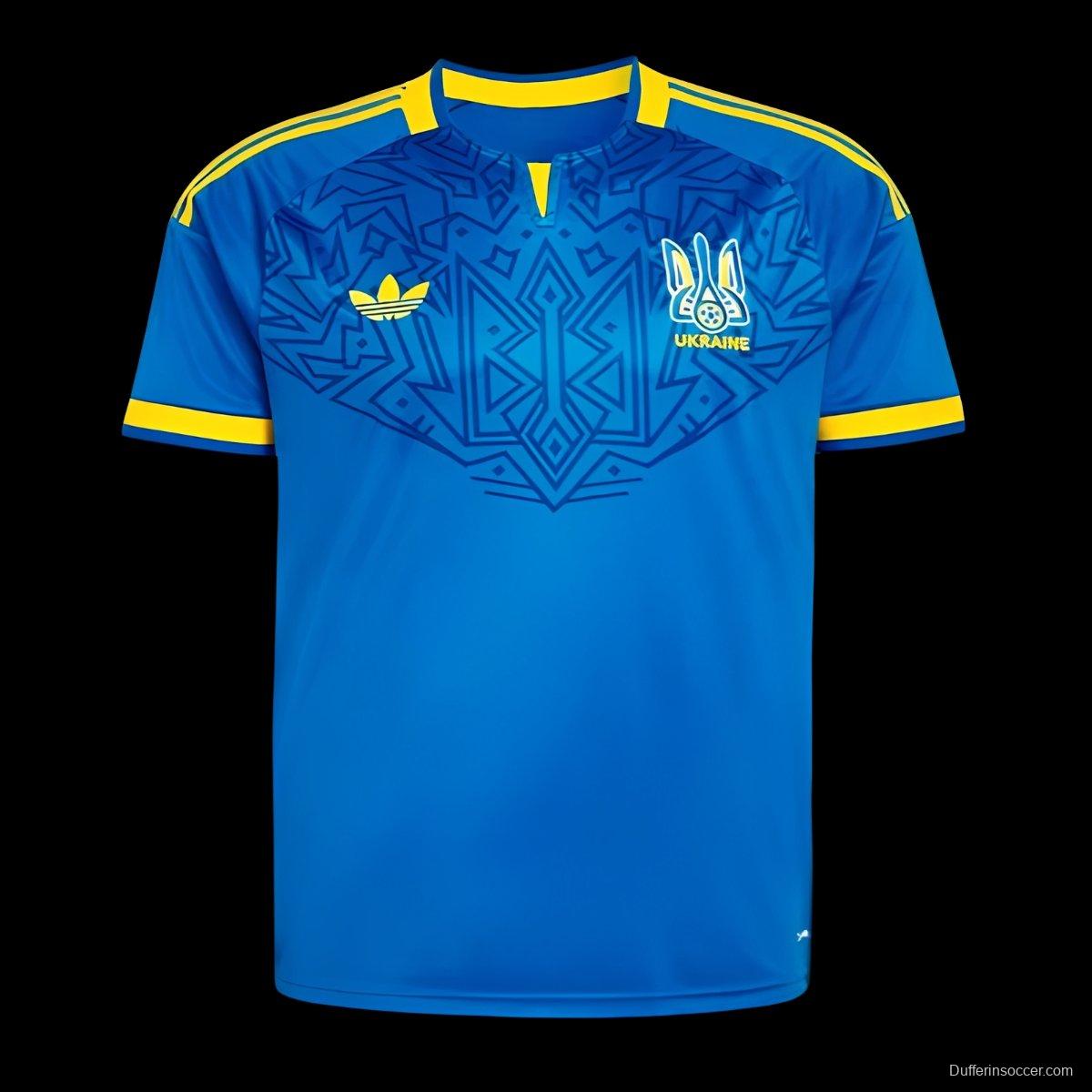 2026 Ukraine Away Blue Jersey
