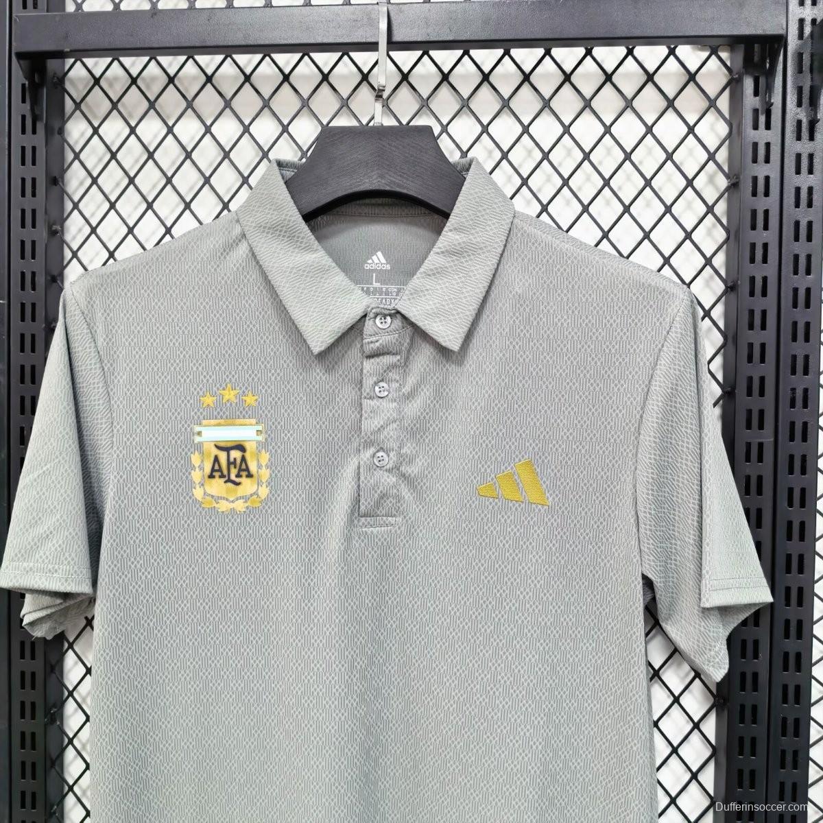 2026 Argentina Grey Polo Jersey