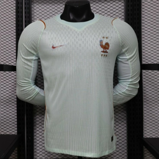 Player Version 26/27 France Mint Green Away Long Sleeve Jersey