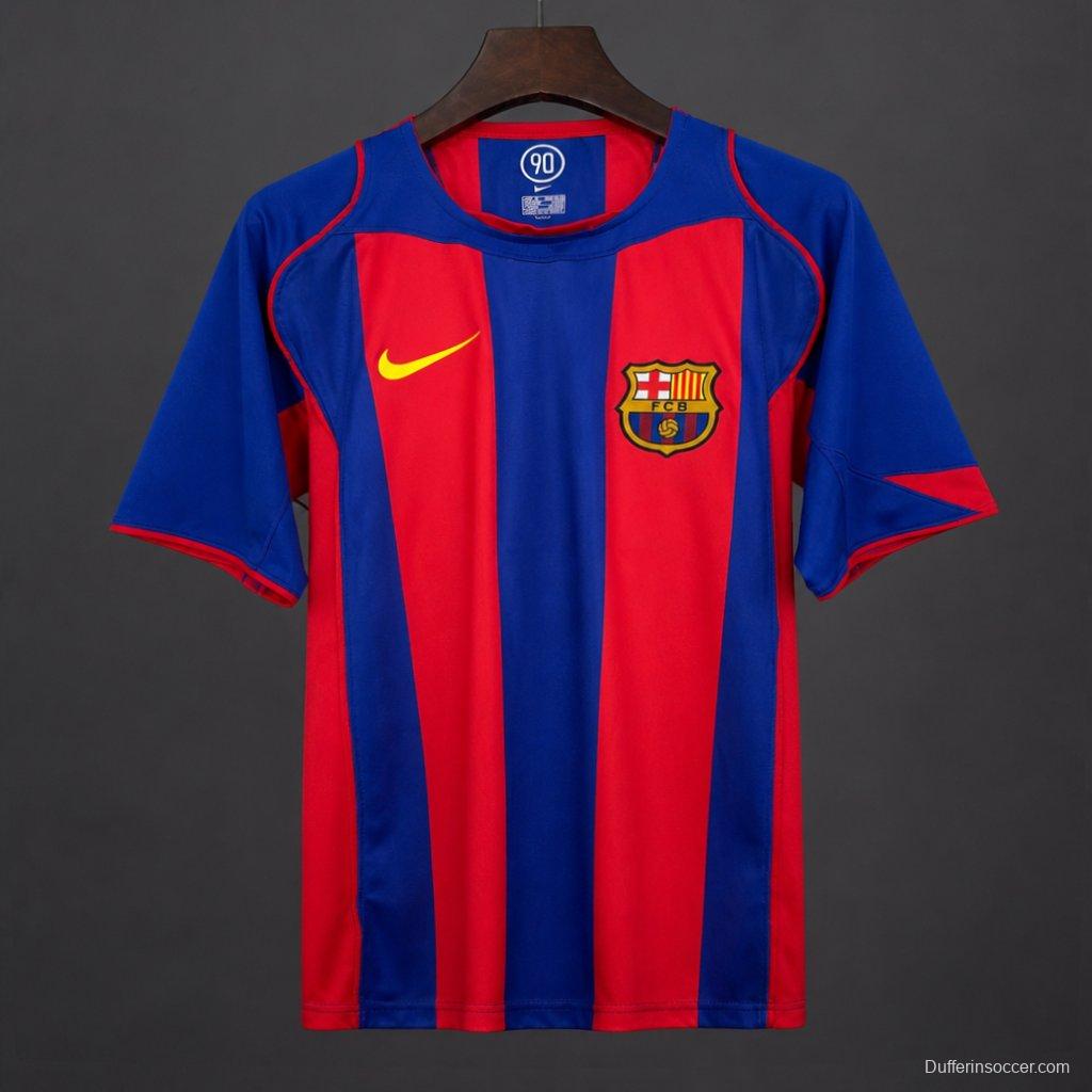 04/05 Retro Barcelona Home Jersey