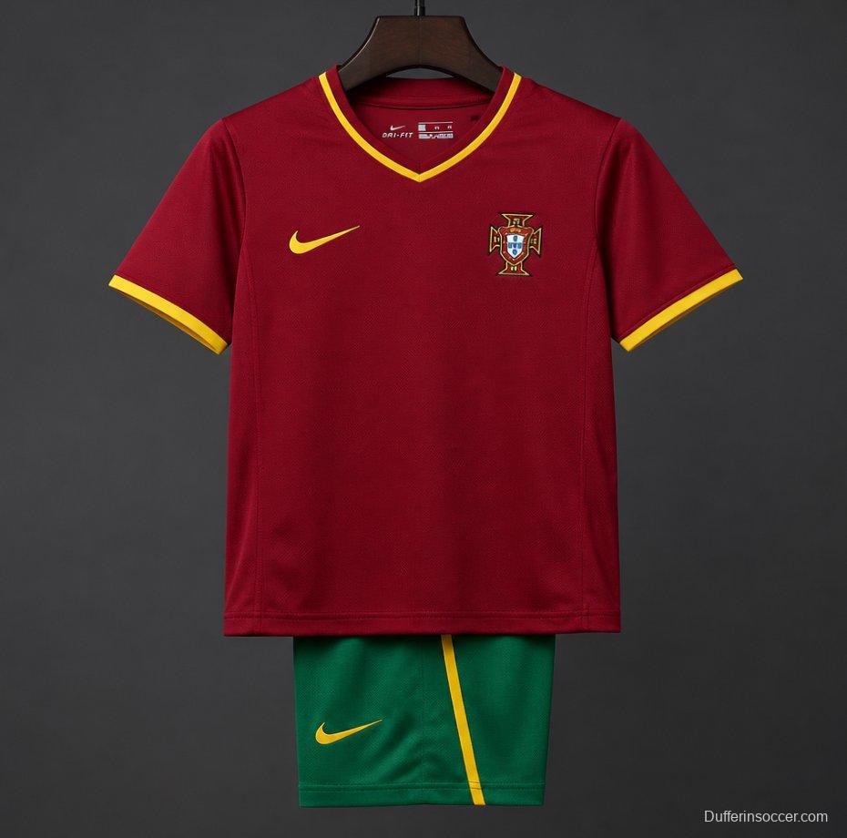 Retro Kids 2000 Portugal Home Jersey