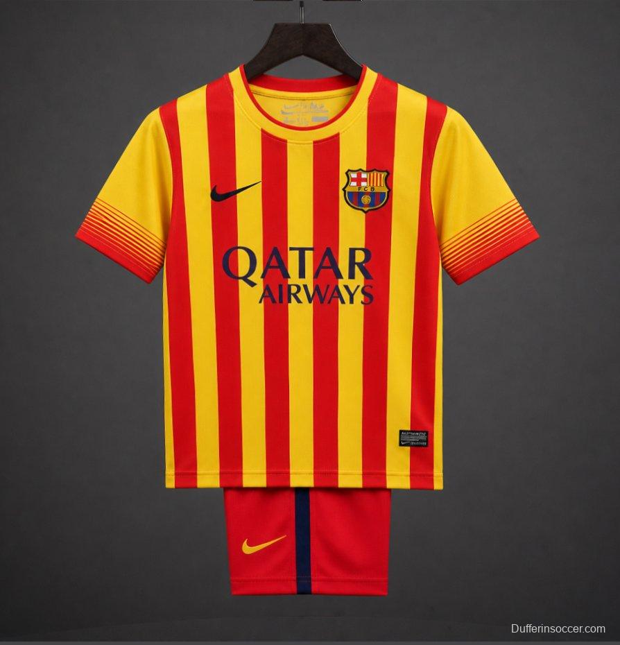 Retro Kids 13/14 FC Barcelona Away Jersey