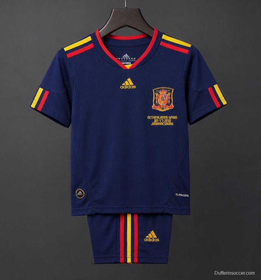 Retro Kids 2010 Spain Away Jersey