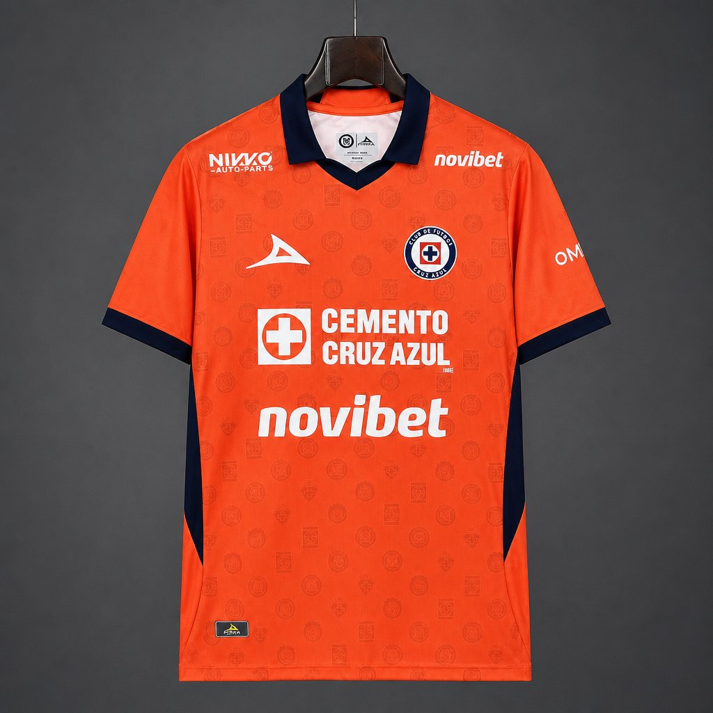 26/27 Cruz Azul Goalkeeper Third Orange Jersey