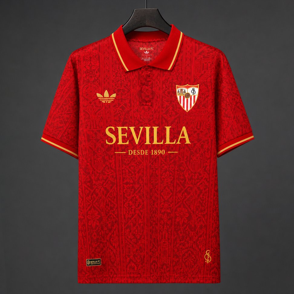 26/27 Sevilla FC 135th Anniversary Special Edition Red Polo Jersey